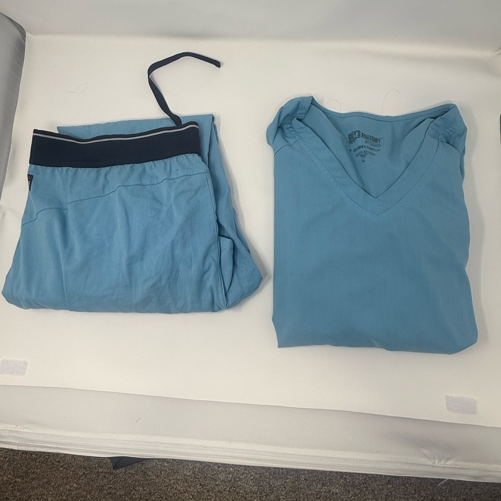 Grey's Anatomy Blue Scrub Set